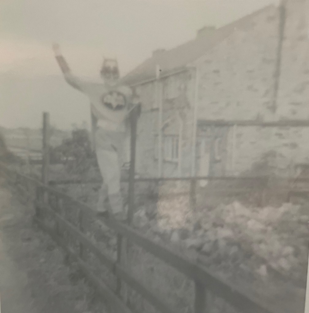 The author as a young Batman